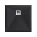 Astral Stone Tuš kada 90x90 - Liveni mermer Crna 