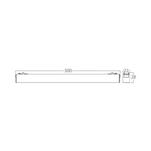 Braytron Magnetna Linearna Svetiljka 10W Crni CCT 48VDC BD60-20381