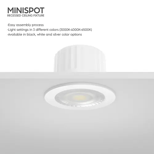 Braytron LED Mini Spot 3W Tricolor 6500K 38° IP54 BH06-00239