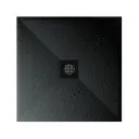 Astral Lithos Tuš kada 100x100 - Liveni mermer Crna 