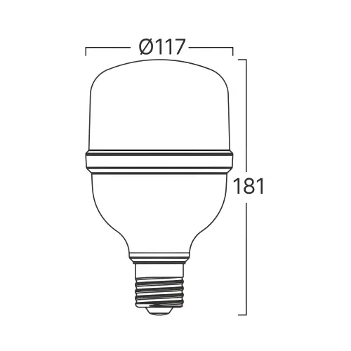 Braytron LED Sijalica T T120 40W E27 4000K BA13-34021