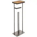 Five Držač toalet papira i telefona MODERN 18X12X592CM METAL Crna 