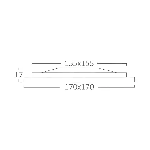 Braytron LED Panel Ugradni Kvadratni 6" 12W Beli 6500K BP02-41230