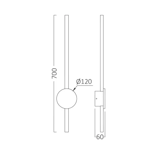 Braytron LED Zidna Lampa 16W Zlatna 3000K BH07-04206