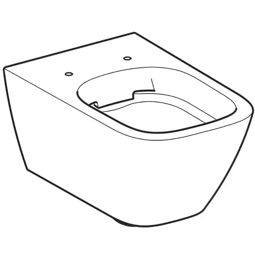 Geberit Smyle Square RIMFREE WC šolja konzolna sa Soft close daskom - tehnički crtež