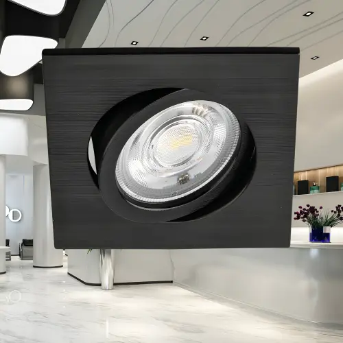 Braytron Dimabilna LED Spot Svetiljka Kvadratna 7W Crna CCT BD02-70781
