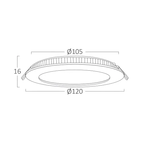 Braytron LED Panel Ugradni Okrugli 4" 6W Beli 4000K BP01-40610