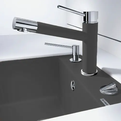 Blanco ALTA Compact silgranit HD slavina Stena Siva 518810 HD
