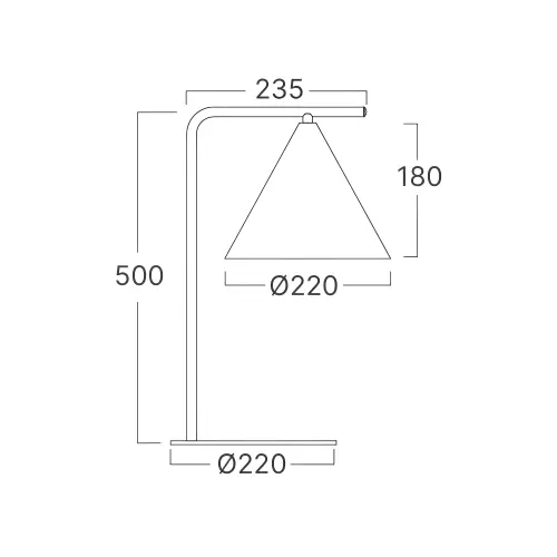Braytron Stona Lampa E27 Zlatni BV05-00067