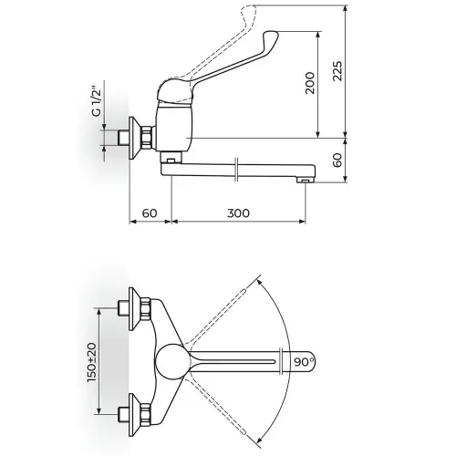 Rosan King Zidna lekarska izliv 300 mm