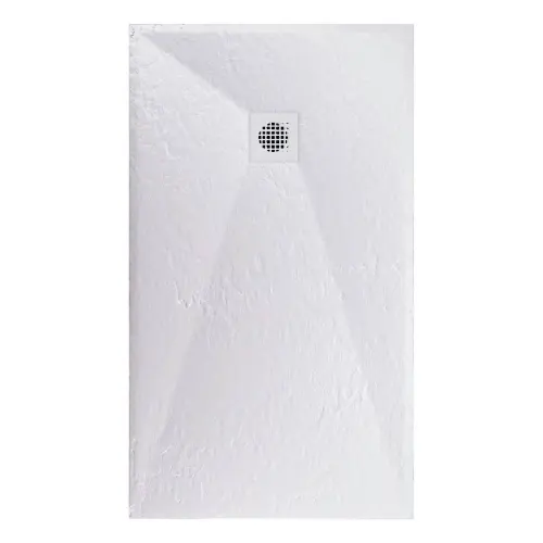 Astral Lithos Tuš kada 140x80 - Liveni mermer Bela
