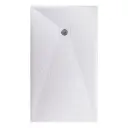 Astral Lithos Tuš kada 140x80 - Liveni mermer Bela