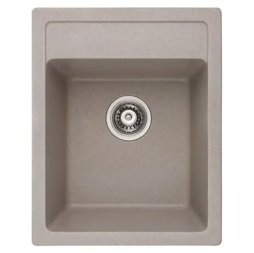 Inter Ceramic Sudopera usadna pravougaona 50x40x20 sifon 11cm granit bez+s1