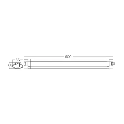 Braytron LED Vodootporna Svetiljka 18W 3000K IP65 BT03-00600
