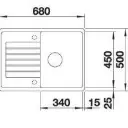 Blanco ZIA 45 S Compact Crna silgranit 526009