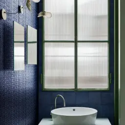 Marazzi Memoria Blu Structured Stamp Lux 15x15 cm 10mm MAYA
