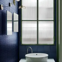 Marazzi Memoria Blu Structured Stamp Lux 15x15 cm 10mm MAYA