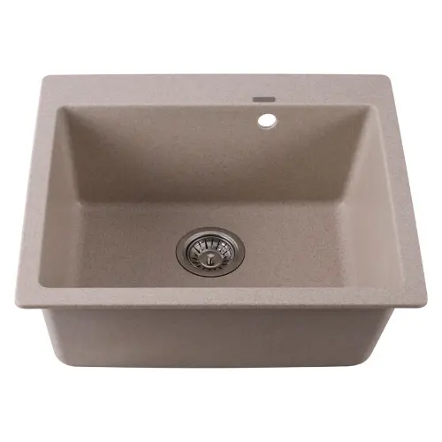 Inter Ceramic Sudopera usadna pravougaona 50x57x22,5 sifon centar 11cm granit bez+s1