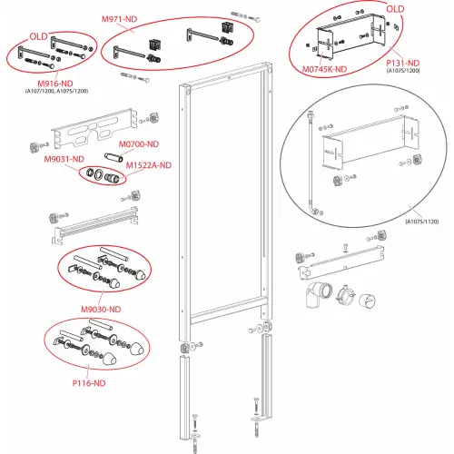 Alca ugradni element za Pisoar A107/1120 - tehnički crtež