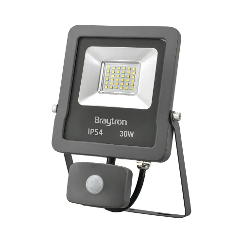 Braytron LED Reflektor 30W Sivi 3000K IP65 sa Senzorom BT61-23002