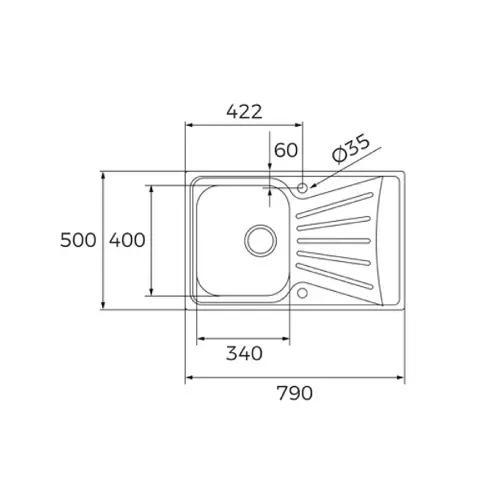 Teka STARBRIGHT 45 E-XP 1B 1D REV sudopera MAT 115120037 - tehnički crtež