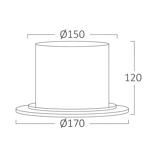 Braytron LED Downlight Okrugli 40W Crni 3000K BD36-20301