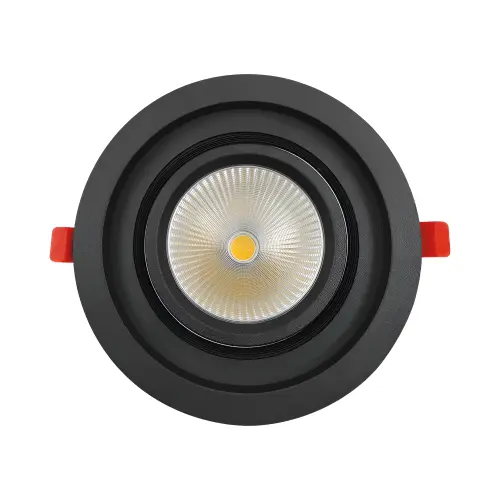 Braytron LED Downlight Okrugli 40W Crni 3000K BD36-20301