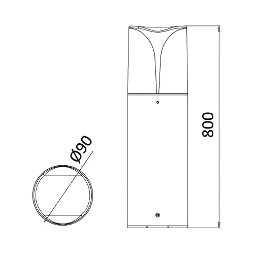 Braytron Baštenski Stubić 800MM IP44 BG43-04302