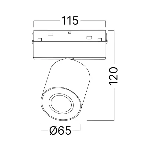 Braytron Zvučnik za Magnetnu Šinu 10W Crni 48VDC BD60-00011