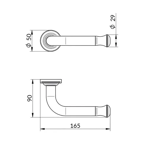 Rosan Brontee držač Wc Papira NB909 - tehnički crtež