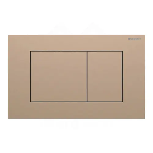 Geberit Sigma40 Square tipka za dvokoličinsku tehniku ispiranja brušeno roze zlato easy-to-clean 115.629.QB.1