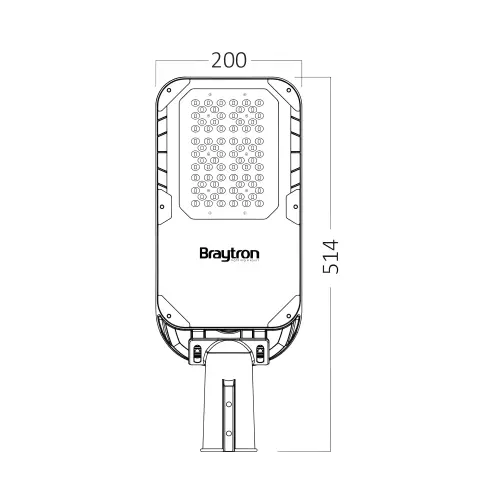 Braytron LED Ulična Svetiljka 83W Siva 4000K IP66 BT42-48312