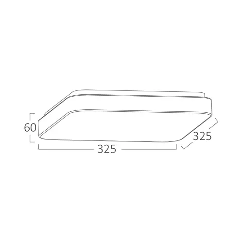 Braytron LED Plafonjera Kvadratna 24W CCT BH16-23280