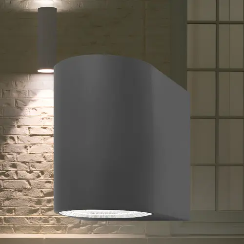 Braytron LED Zidna Svetiljka 5W Sivi 3000K IP44 BG40-00102