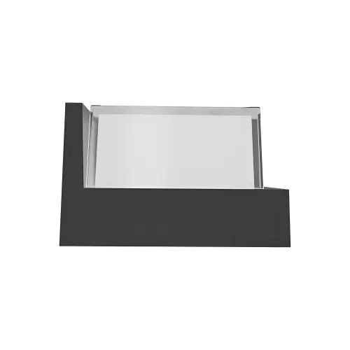 Braytron LED Zidna Svetiljka Kvadratna 15W Crni 3000K IP65 BG38-01101