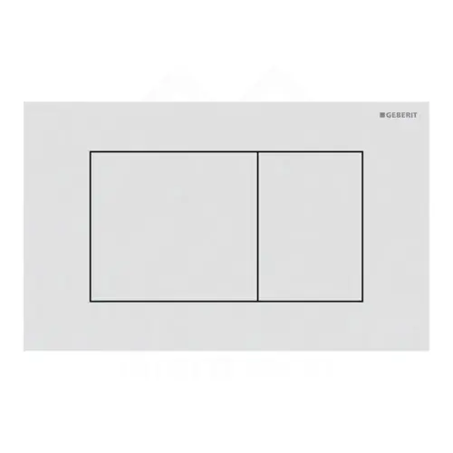 Geberit Sigma40 Square tipka za dvokoličinsku tehniku ispiranja bela mat easy-to-clean 115.629.JT.1