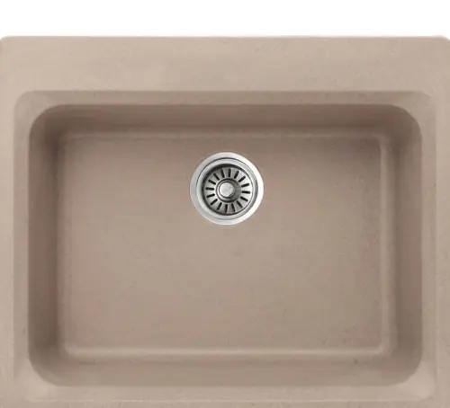 Inter Ceramic Sudopera usadna pravougaona 52x62x21 sifon 11cm granit bez+s1