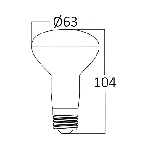 Braytron LED Sijalica R63 9W E27 6500K BA34-00923