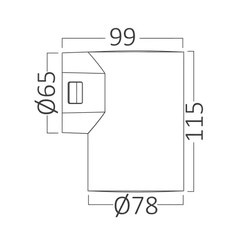 Braytron LED Zidna Svetiljka 1X9W Beli CCT IP65 BG38-02480