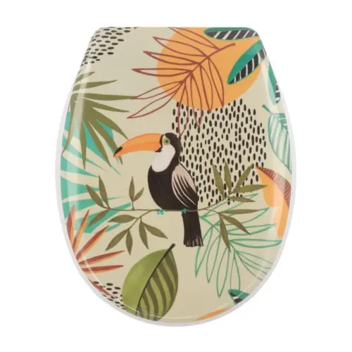 Tendance WC daska SA PLASTIČNIM ŠARKAMA 37,5X46CM DUROPLAST BACK TO NATURE