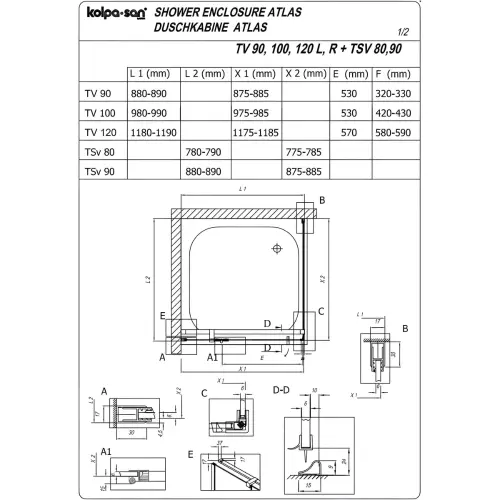 Kolpa TV Atlas 90/K-D BRILL