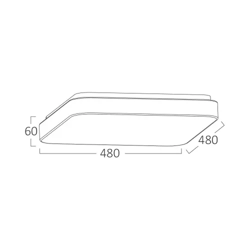 Braytron LED Plafonjera Kvadratna 44W CCT BH16-23480