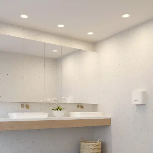 Braytron LED Downlight D120 14W Beli CCT IP54 BD01-10280