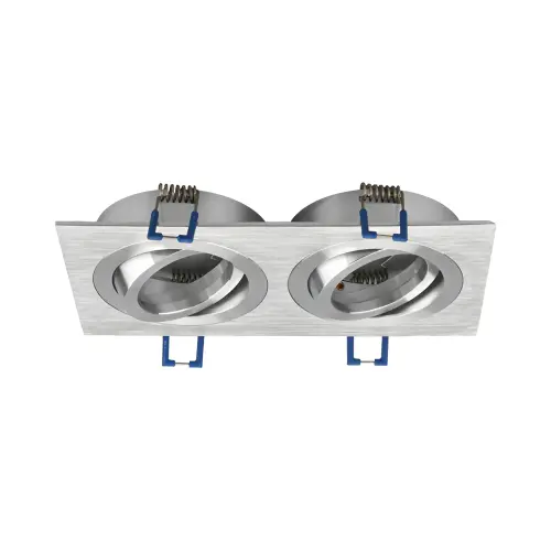 Braytron GU10 Ugradna Rozetna Kvadratna Dvostruka Aluminijum BH03-00123