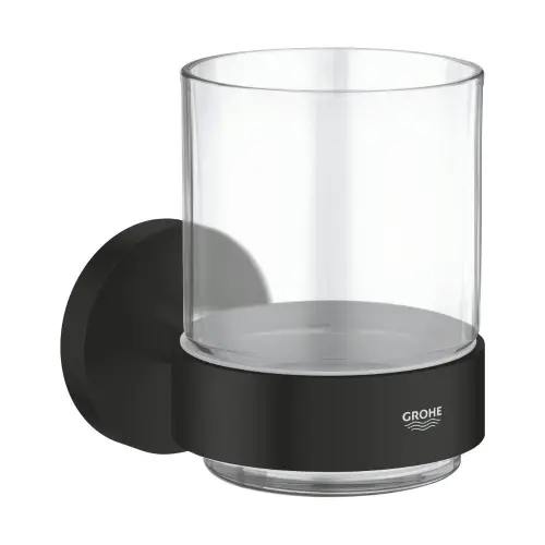 Grohe Essentials set čaša sa držačem MATTE Black 1022562430
