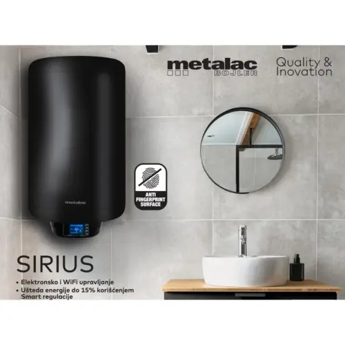 Metalac Sirius Black MB P80 Wi-fi Prohromski kazan 376020