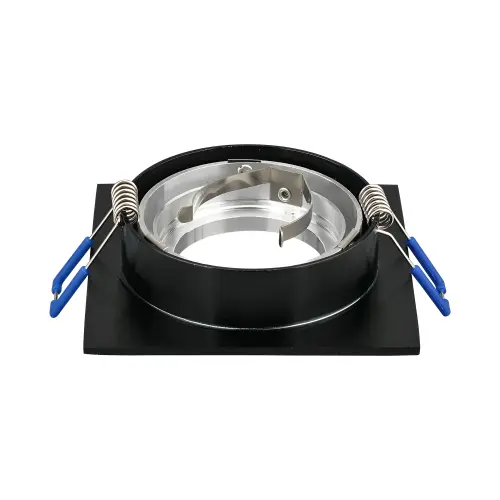 Braytron GU10 Ugradna Rozetna Kvadratna Jednostruka Crna BH03-00111