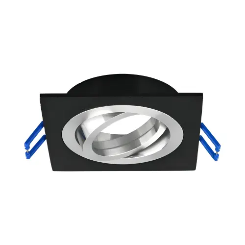 Braytron GU10 Ugradna Rozetna Kvadratna Jednostruka Crna BH03-00111