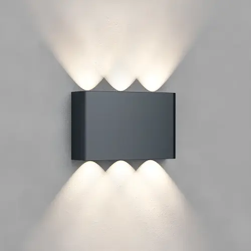 Braytron LED Zidna Svetiljka 6X1W Sivi CCT IP65 BG38-03382