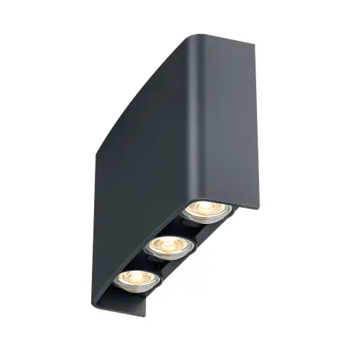 Braytron LED Zidna Svetiljka 6X1W Sivi CCT IP65 BG38-03382